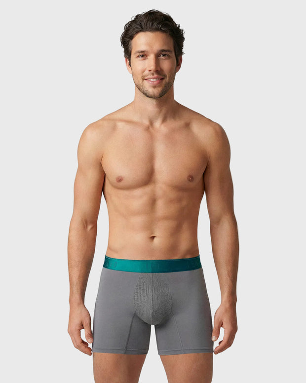 Bóxer deportivo con bolsillo lateral en microfibra