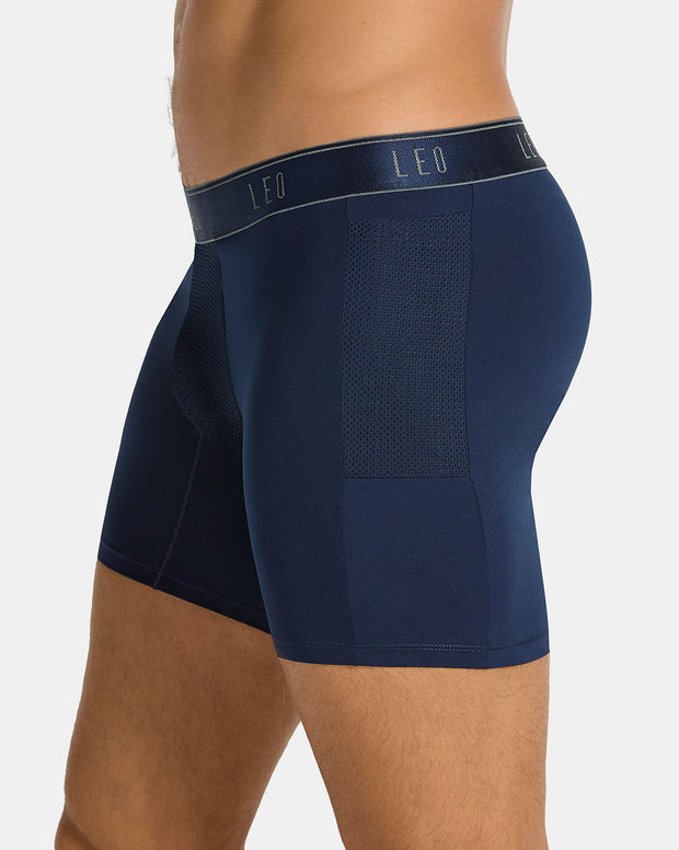 Bóxer deportivo con bolsillo lateral en microfibra