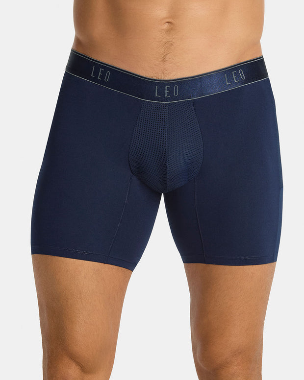Bóxer deportivo con bolsillo lateral en microfibra