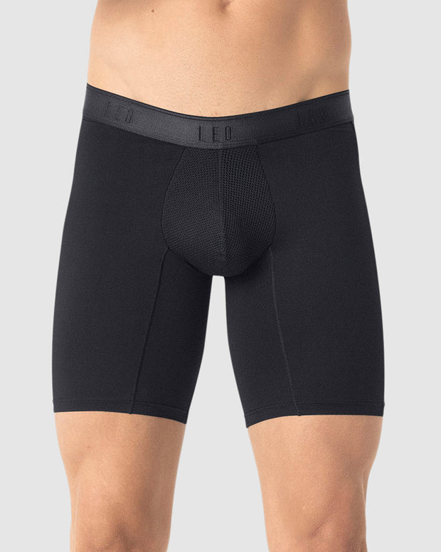 Paquete x 4 bóxers deportivos con bolsillo lateral en microfibra