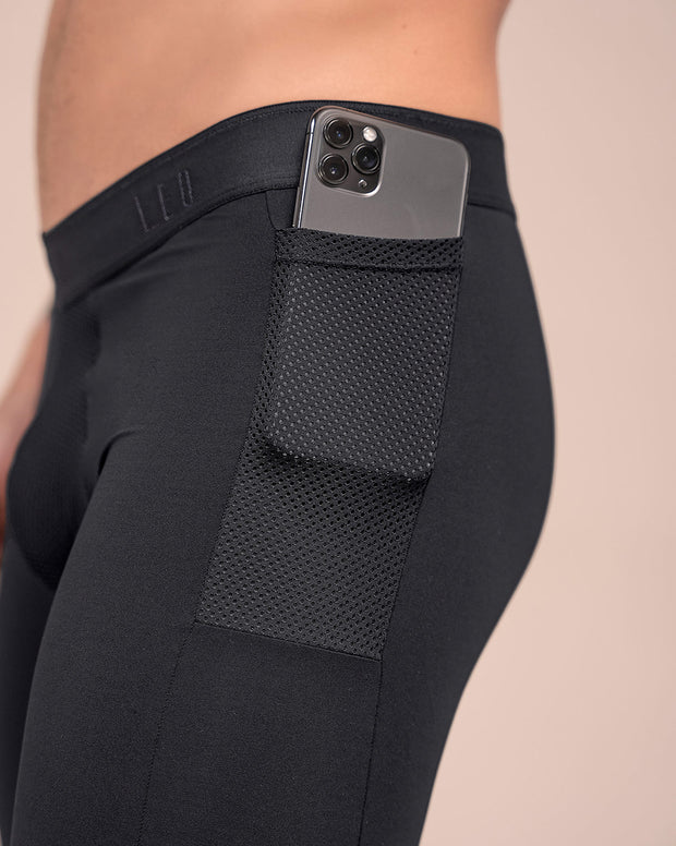 Paquete x 4 bóxers deportivos con bolsillo lateral en microfibra