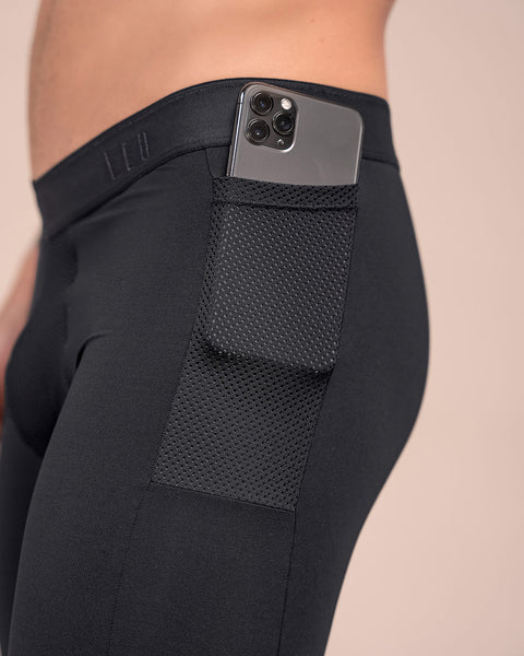 Paquete x 4 bóxers deportivos con bolsillo lateral en microfibra#color_700-negro