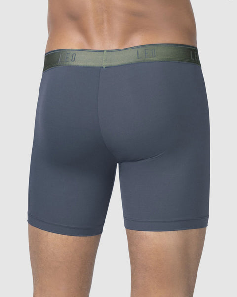 Bóxer deportivo con bolsillo lateral en microfibra#color_776-Gris-oscuro
