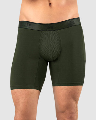 Bóxer deportivo con bolsillo lateral en microfibra#color_b56-verde-oscuro