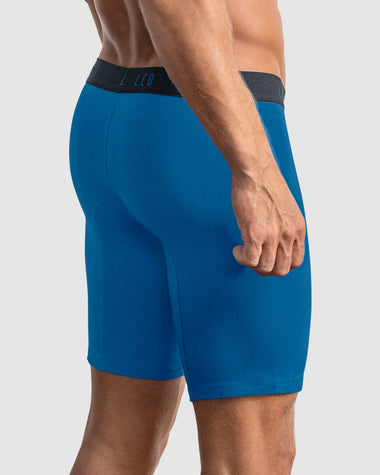 Bóxer largo de algodón que evita el roce entre las piernas#color_b98-azul-rey