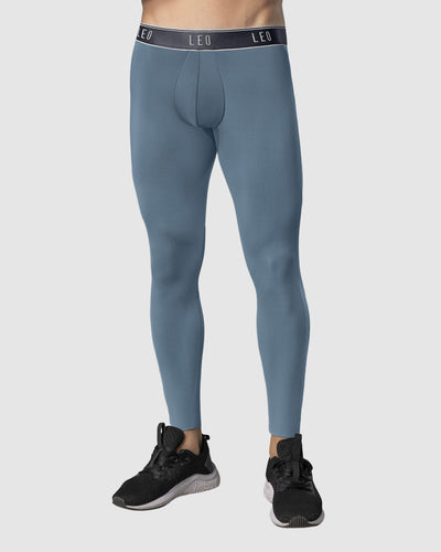 Licra deportiva en microfibra con mallas transpirables para hombre#color_544-azul-grisaceo