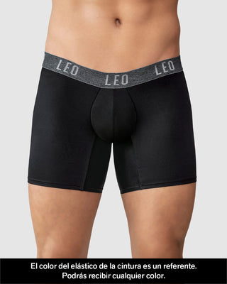 Bóxer de microfibra y ajuste inteligente con diseño ergonómico en la parte frontal#color_074-negro