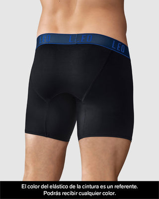 Bóxer de microfibra y ajuste inteligente con diseño ergonómico en la parte frontal#color_074-negro