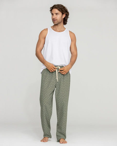 Pantalón largo en algodón cómodo y funcional para hombre#color_a56-verde