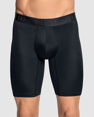 Bóxer largo en microfibra con diseño ergonómico#color_701-negro