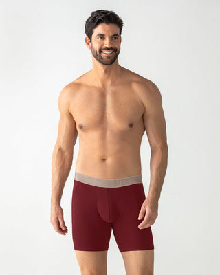 Bóxer medio en algodón#color_259-fondo-rojo