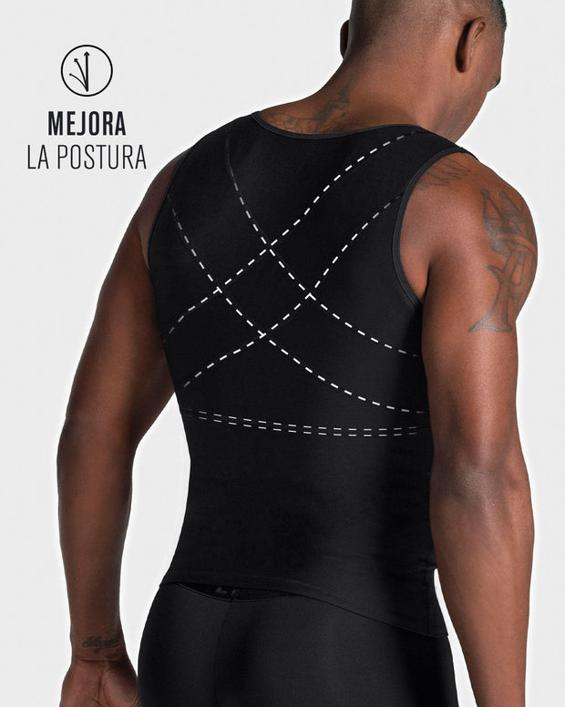 Chaleco masculino de compresión en powerslim