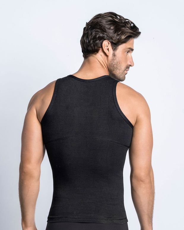 Paquete x 3 camisetas con compresión moderada en abdomen y zona lumbar en algodón elástico