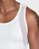 Camiseta manga sisa de compresión fuerte ideal para uso diario en algodón elástico#color_000-blanco