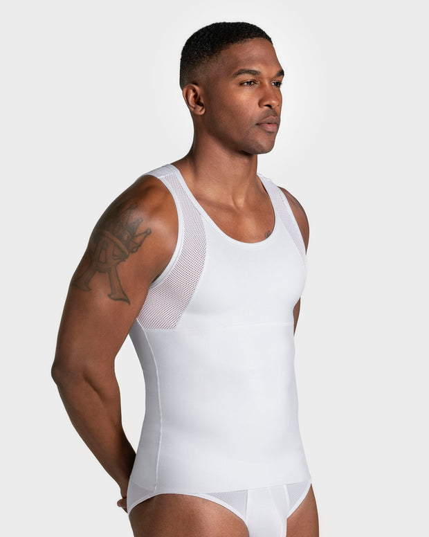 Camiseta manga sisa de compresión fuerte ideal para uso diario en algodón elástico