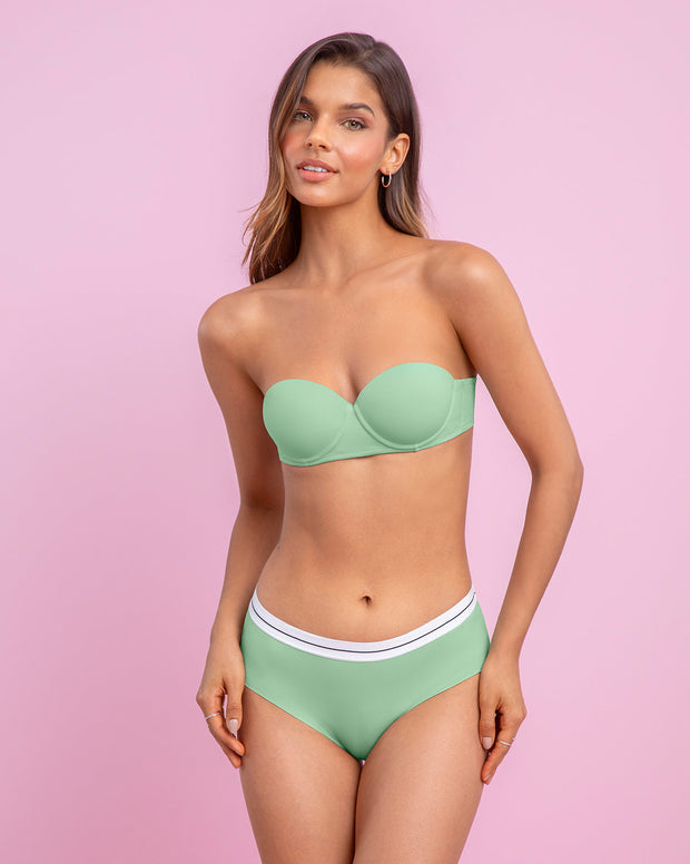 Brasier strapless con realce incorporado