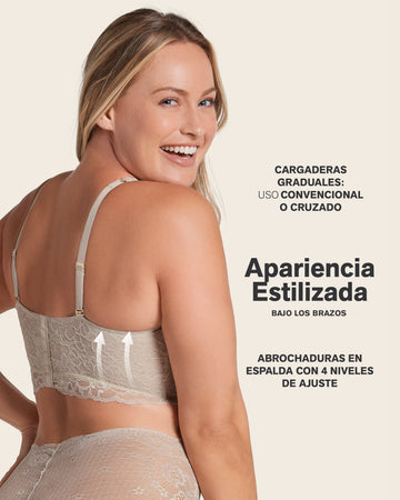 Brasier en encaje ideal para busto pesado sexy support#color_802-habano