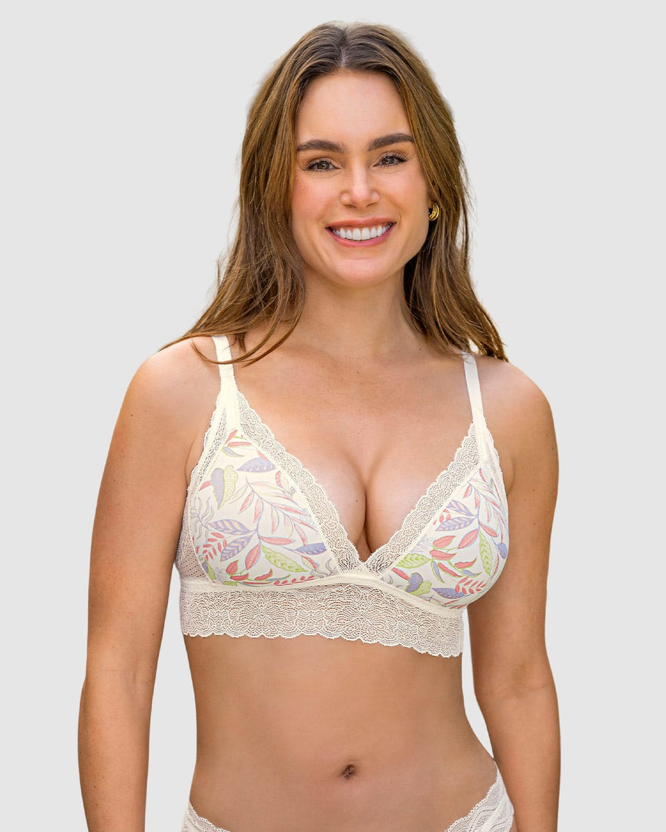 Bralette en encaje sexy y natural