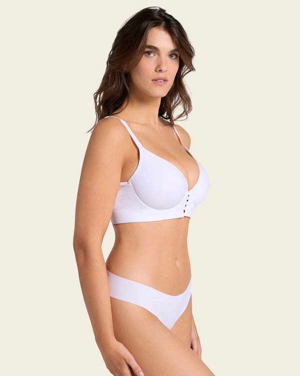Brasier memory bustier triangular de realce alto y buen cubrimiento