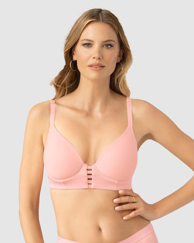 Brasier triangular de realce alto y buen cubrimiento Memory Bustier#color_299-rosa-clarito