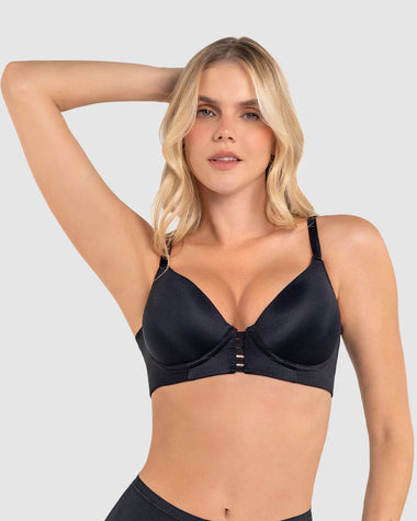 Brasier memory bustier triangular de realce alto y buen cubrimiento#color_700-negro