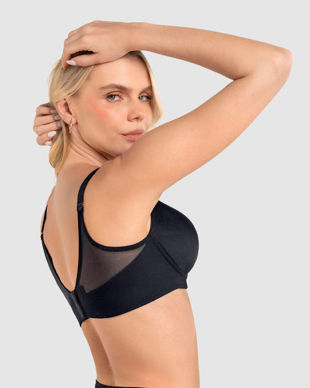 Brasier triangular de realce alto y buen cubrimiento Memory Bustier