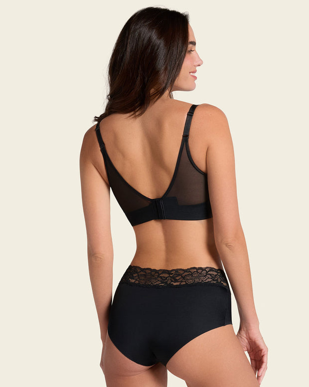 Brasier memory bustier triangular de realce alto y buen cubrimiento