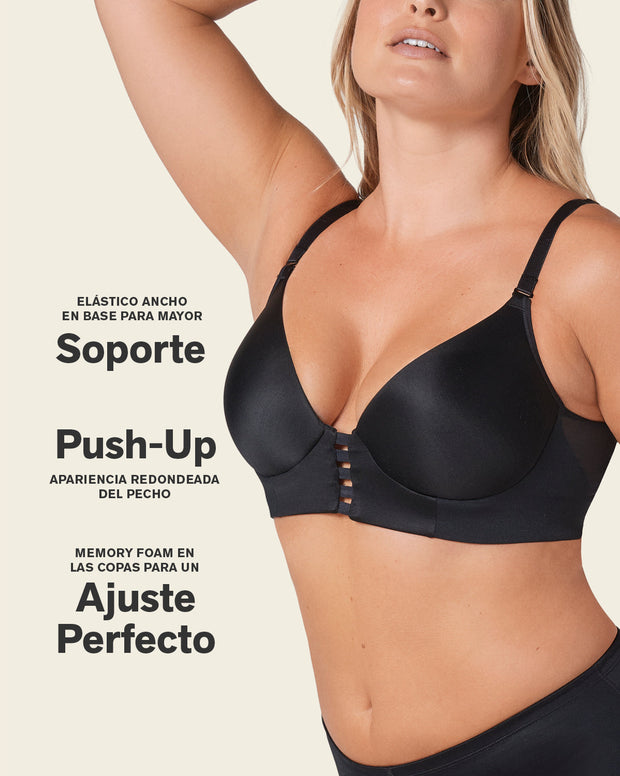 Brasier memory bustier triangular de realce alto y buen cubrimiento