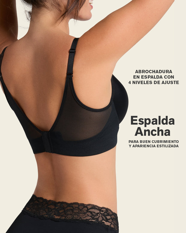 Brasier memory bustier triangular de realce alto y buen cubrimiento
