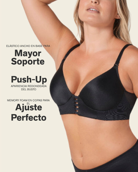 Brasier memory bustier triangular de realce alto y buen cubrimiento#color_700-negro