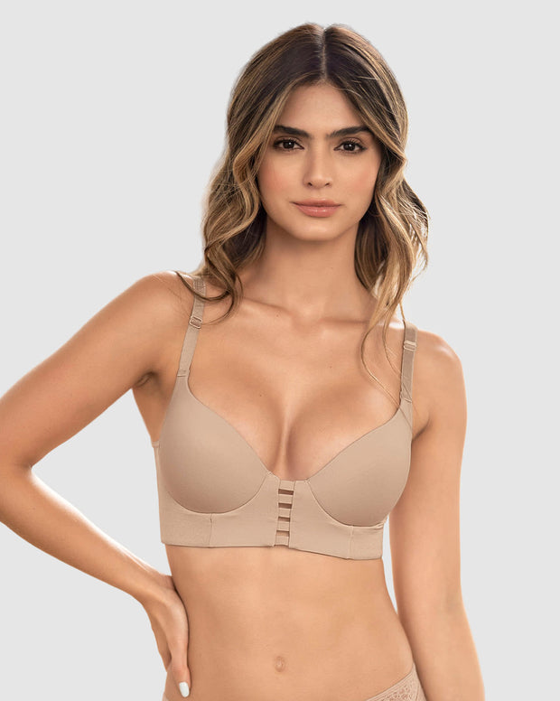 Brasier triangular de realce alto y buen cubrimiento Memory Bustier