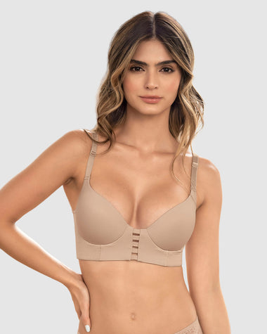 Brasier memory bustier triangular de realce alto y buen cubrimiento#color_802-habano