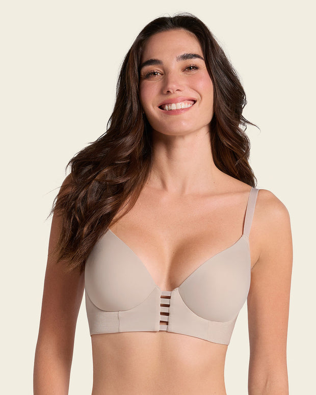 Brasier memory bustier triangular de realce alto y buen cubrimiento