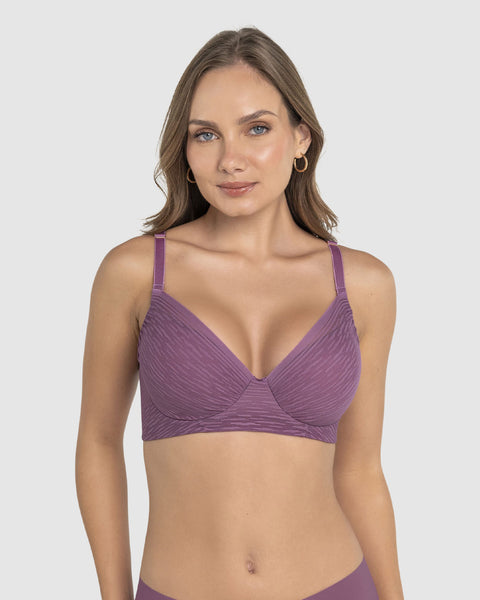 Brasier con cubrimiento total del busto Comfort Fit#color_402-morado-claro