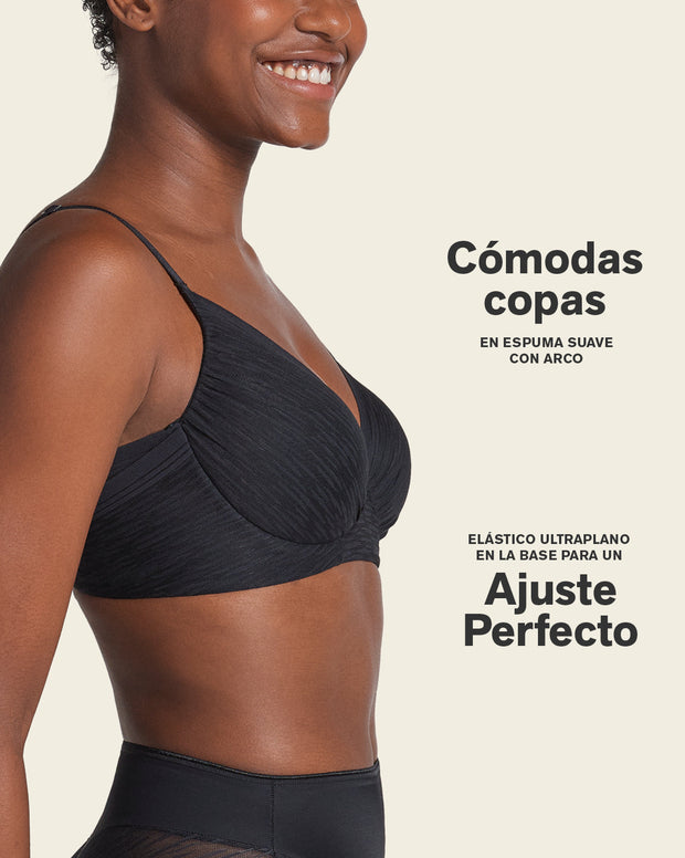 Brasier con cubrimiento total del busto comfort fit