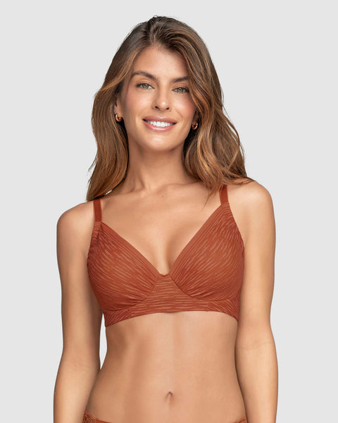 Brasier con cubrimiento total del busto Comfort Fit#color_a89-terracota-med