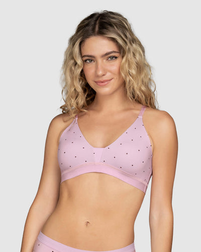 Bralette tipo top ultra cómodo y liviano#color_b31-rosa-estampado-puntos