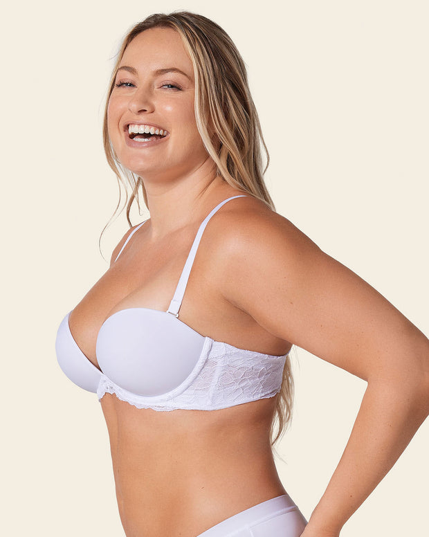 Brasier triple realce efecto 3d escote profundo