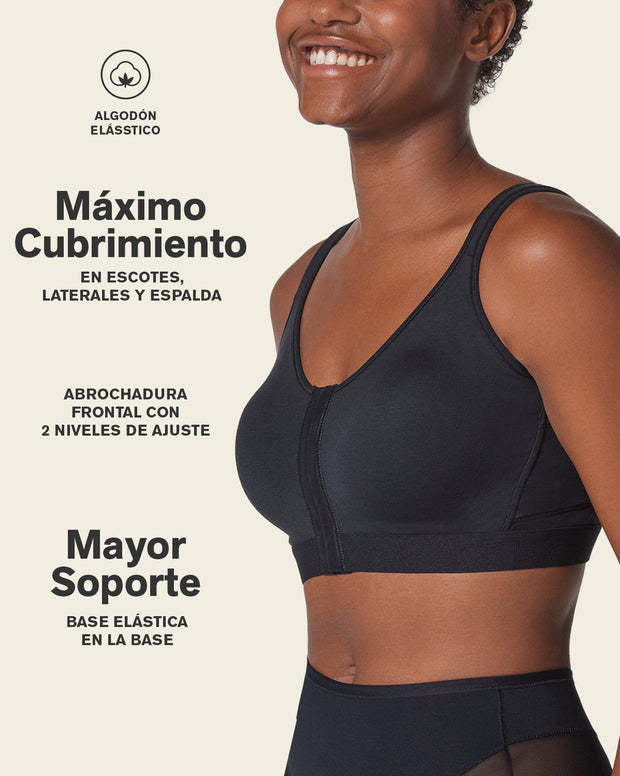 Brasier tipo top multiusos ultracómodo en algodón all in one bra