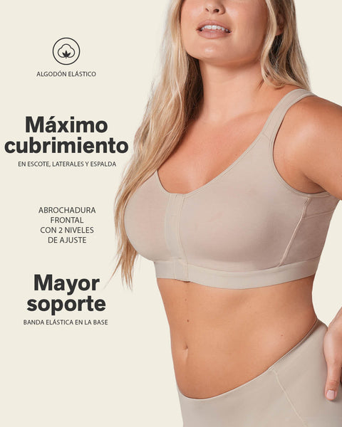 Brasier en algodón facilitador de postura, All in One Bra#color_412-lila-oscuro