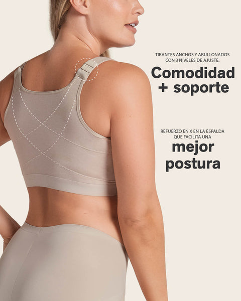 Brasier en algodón facilitador de postura, All in One Bra#color_412-lila-oscuro