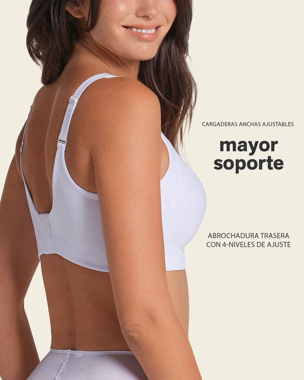Paquete x2 brasieres sin arco ultracómodo de alto soporte y cubrimiento everyday bra
