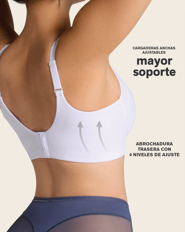 Brasier ultracómodo de alto soporte y cubrimiento everyday bra