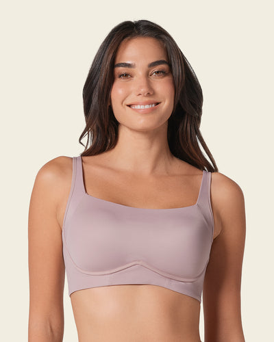 Brasier sin arco ultracómodo de alto soporte y cubrimiento Everyday Bra#color_281-palo-de-rosa