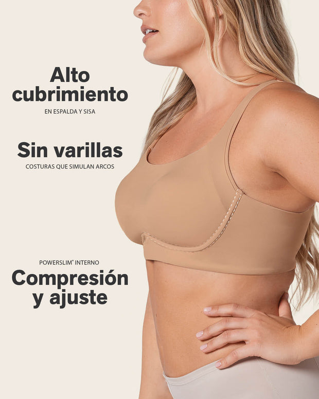 Paquete x2 brasieres sin arco ultracómodo de alto soporte y cubrimiento everyday bra