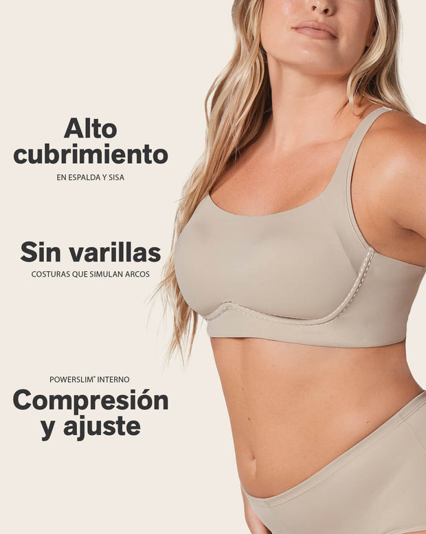 Paquete x2 brasieres sin arco ultracómodo de alto soporte y cubrimiento everyday bra