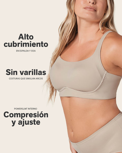 Brasier sin arco ultracómodo de alto soporte y cubrimiento Everyday Bra#color_891-nude