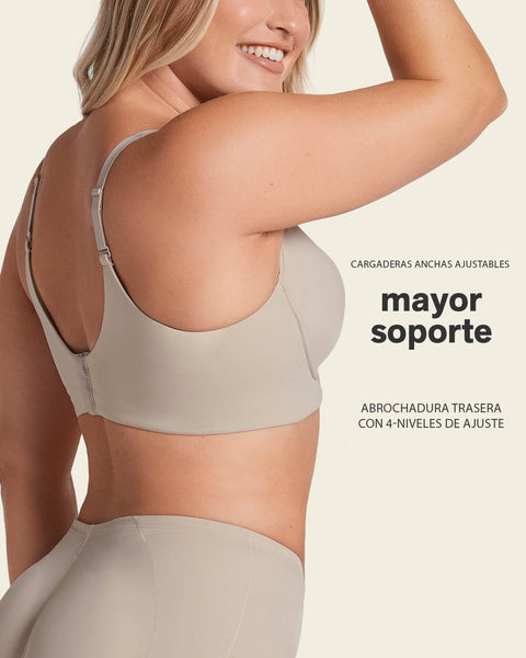 Brasier sin arco ultracómodo de alto soporte y cubrimiento Everyday Bra#color_891-nude