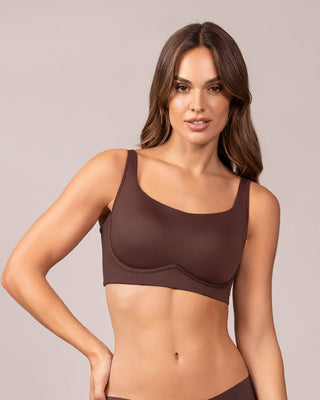 Brasier sin arco ultracómodo de alto soporte y cubrimiento Everyday Bra#color_c56-cocoa