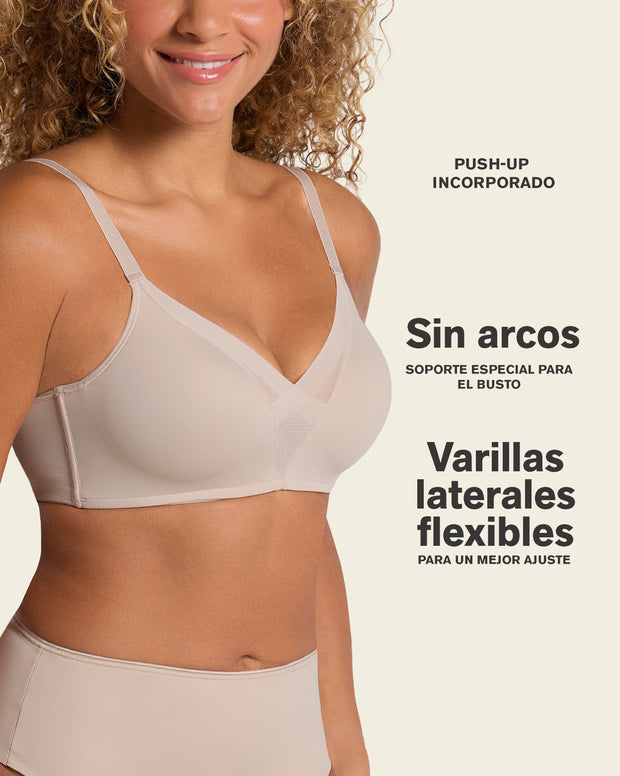 Brasier sin arco de realce alto incorporado Magical Bra